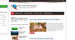 Desktop Screenshot of mygiftcardsitebalance.com