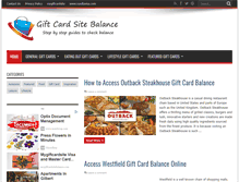 Tablet Screenshot of mygiftcardsitebalance.com